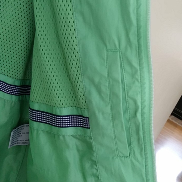 The Tog Shop Zippered Fall Lined Lightweight Coat M Green Blue Accent - Picture 11 of 16